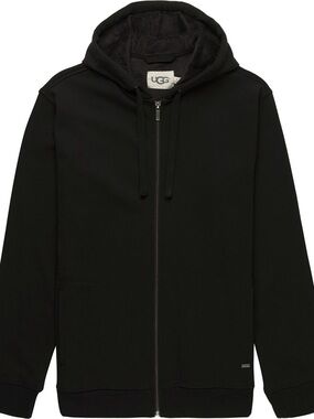 UGG Men’s Black Full-Zip Hooded Sweater